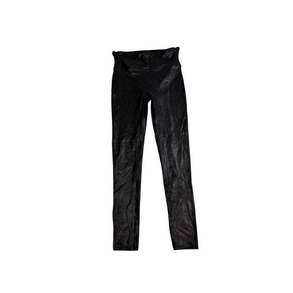 SPANX pleather -esque leggings Womens large NWOT New without tags - Picture 5 of 5